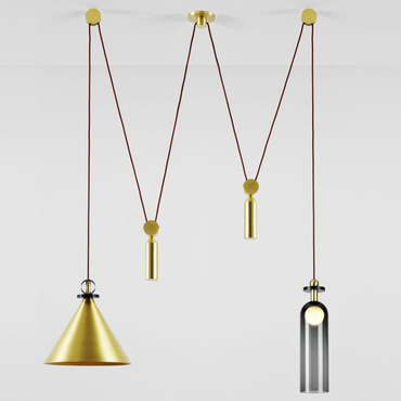 Shape Up Double Pendant | Roll & Hill at Lightology Shape Up Double Pendant