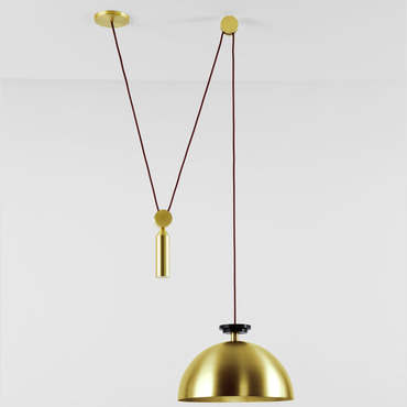Shape Up Hemisphere Pendant | Roll & Hill at Lightology Shape Up Hemisphere Pendant