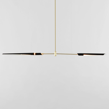 Boden Horizontal Chandelier | Roll & Hill at Lightology Boden Horizontal Chandelier