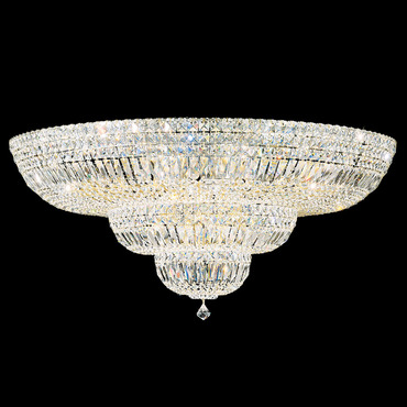 Petit Crystal Deluxe Triple Ceiling Flush Light | Schonbek Signature at Lightology Petit Crystal Deluxe Triple Ceiling Flush Light