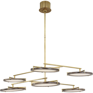 Shuffle Chandelier | Visual Comfort Modern at Lightology Shuffle Chandelier
