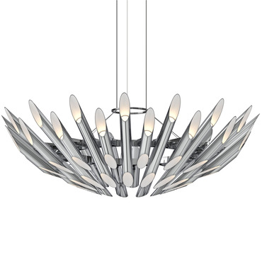 Chimes Double Angle Chandelier | SONNEMAN - A Way of Light at Lightology Chimes Double Angle Chandelier