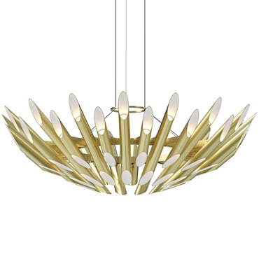 Chimes Double Angle Chandelier | SONNEMAN - A Way of Light at Lightology Chimes Double Angle Chandelier