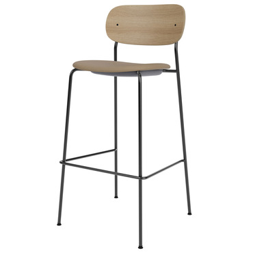 Co Upholstered Seat Counter/Bar Chair | Audo Copenhagen at Lightology Co Upholstered Seat Counter/Bar Chair