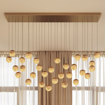 Callisto Linear Multi Light Pendant | Boyd Lighting at Lightology Callisto Linear Multi Light Pendant