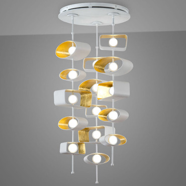 Totem Round Multi Light Pendant | Boyd Lighting at Lightology Totem Round Multi Light Pendant