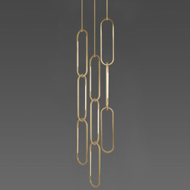 Ovalo Chain Cluster Pendant | Boyd Lighting at Lightology Ovalo Chain Cluster Pendant
