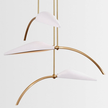 Spire Leaf Multi Light Pendant | Boyd Lighting at Lightology Spire Leaf Multi Light Pendant