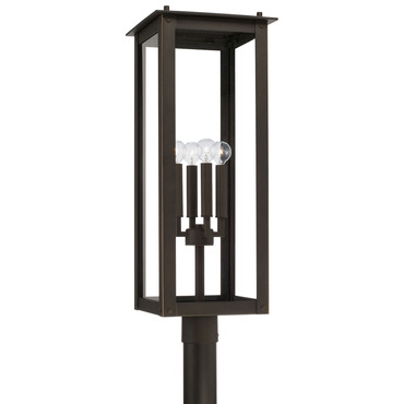 Hunt Outdoor Post Light with Round Fitter | Capital Lighting at Lightology Hunt Outdoor Post Light with Round Fitter
