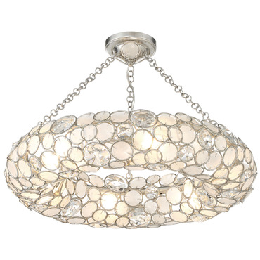 Palla Ring Convertible Ceiling Light | Crystorama at Lightology Palla Ring Convertible Ceiling Light