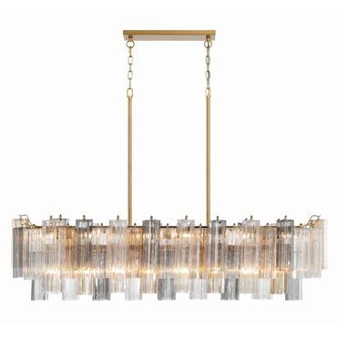 Addis Linear Chandelier | Crystorama at Lightology Addis Linear Chandelier