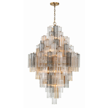 Addis Tiered Chandelier | Crystorama at Lightology Addis Tiered Chandelier