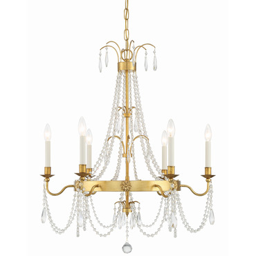 Maizey Chandelier | Crystorama at Lightology Maizey Chandelier
