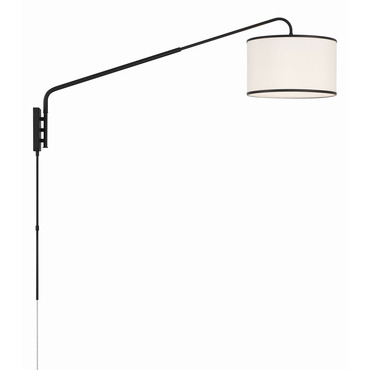 Mallory Swing Arm Wall Sconce | Crystorama at Lightology Mallory Swing Arm Wall Sconce