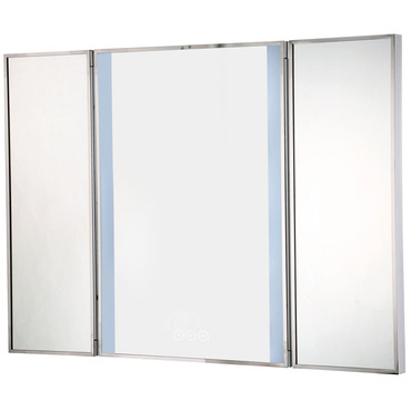 Trias Gen2 Tri-Fold Color-Select LED Mirror | Eurofase at Lightology Trias Gen2 Tri-Fold Color-Select LED Mirror