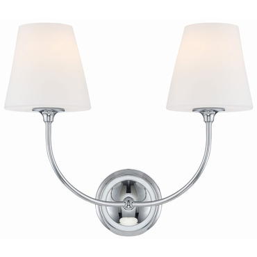 Sylvan Dual Glass Wall Sconce | Crystorama at Lightology Sylvan Dual Glass Wall Sconce