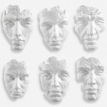 Self Portrait Wall Decor, Set of 6 | Uttermost at Lightology Self Portrait Wall Decor, Set of 6