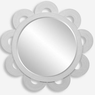 Clematis Round Mirror | Uttermost at Lightology Clematis Round Mirror