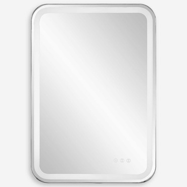 Crofton Rectangular Lighted Vanity Mirror | Uttermost at Lightology Crofton Rectangular Lighted Vanity Mirror