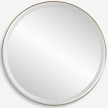 Crofton Round Lighted Mirror | Uttermost at Lightology Crofton Round Lighted Mirror