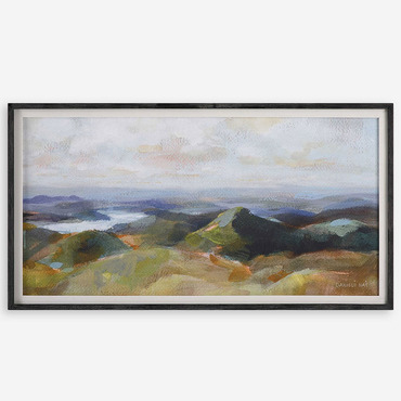 Above The Lakes Framed Landscape Print