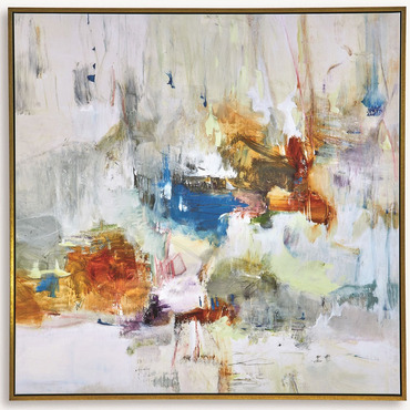 In The Beginning Framed Abstract Art