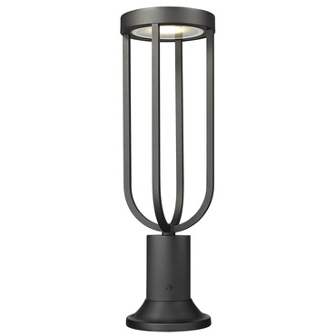 Leland Outdoor Color-Select Round Pier Light | Z-Lite at Lightology Leland Outdoor Color-Select Round Pier Light
