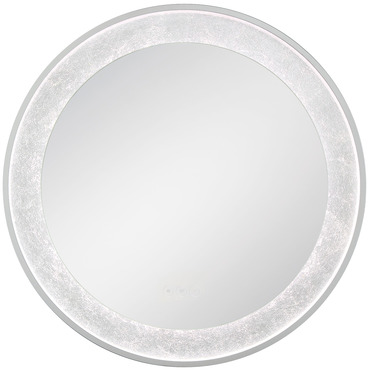 Anya Round Edge-Lit LED Mirror | Eurofase at Lightology Anya Round Edge-Lit LED Mirror