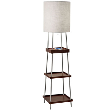 Henry Shelf Floor Lamp with Charging Port