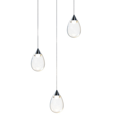 Dewdrop Round Multi Light Pendant | Et2 at Lightology Dewdrop Round Multi Light Pendant