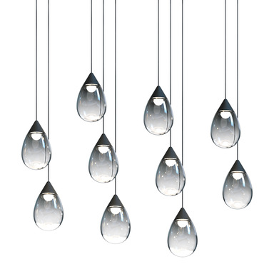 Dewdrop Multi Light Linear Pendant | Et2 at Lightology Dewdrop Multi Light Linear Pendant