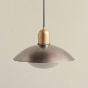 Brass Arundel Mushroom Outdoor Pendant | In Common With at Lightology Brass Arundel Mushroom Outdoor Pendant