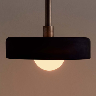 Ceramic Disc Outdoor Pendant