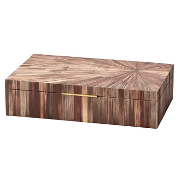 Palm Marquetry Box | Jamie Young Company at Lightology Palm Marquetry Box