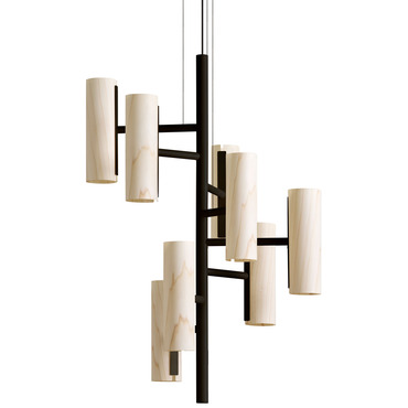 Black Note Chandelier | LZF at Lightology Black Note Chandelier