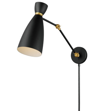 Carillon Swing Arm Plug In Wall Sconce