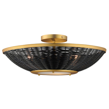 Rattan Wall/ Ceiling Light | Maxim Lighting at Lightology Rattan Wall/ Ceiling Light