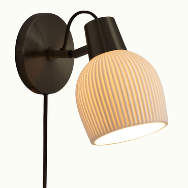 Petaluma Bone Porcelain Wall Sconce | Nova of California at Lightology Petaluma Bone Porcelain Wall Sconce