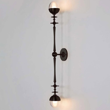 Rue Sala Double Wall Sconce | Roll & Hill at Lightology Rue Sala Double Wall Sconce