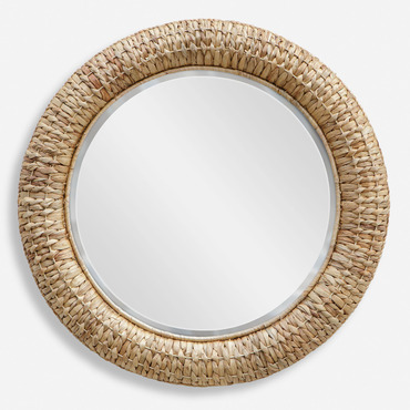 Twisted Seagrass Round Mirror | Uttermost at Lightology Twisted Seagrass Round Mirror