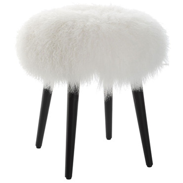 Wooly Accent Stool | Uttermost at Lightology Wooly Accent Stool