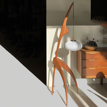 The Praying Mantis Floor Lamp | Rispal at Lightology The Praying Mantis Floor Lamp