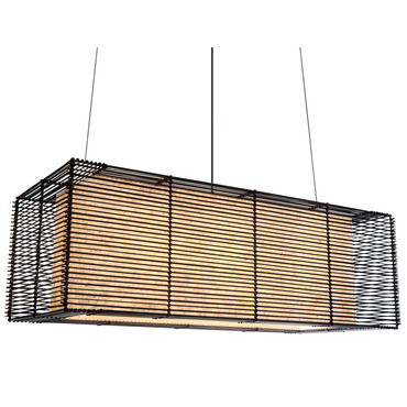 Kai Rectangular Pendant | Kenneth Cobonpue at Lightology Kai Rectangular Pendant