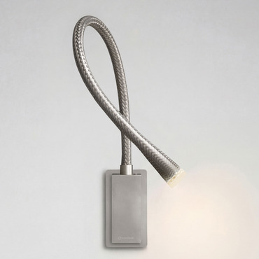 Flexiled Steel Wall Reading Light | Contardi at Lightology Flexiled Steel Wall Reading Light