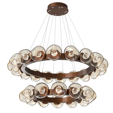 Luna Tiered Radial Ring Chandelier | Hammerton Studio at Lightology Luna Tiered Radial Ring Chandelier