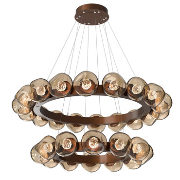 Luna Tiered Radial Ring Chandelier | Hammerton Studio at Lightology Luna Tiered Radial Ring Chandelier
