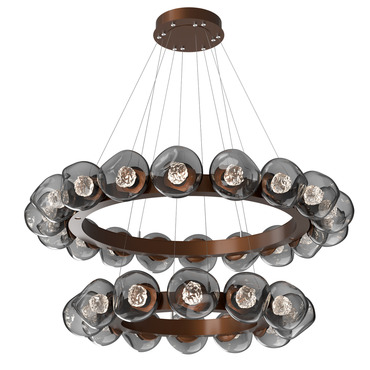 Luna Tiered Radial Ring Chandelier | Hammerton Studio at Lightology Luna Tiered Radial Ring Chandelier