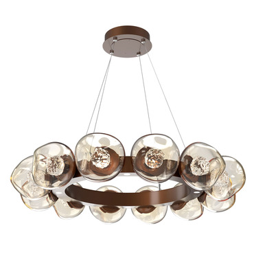 Luna Radial Ring Chandelier | Hammerton Studio at Lightology Luna Radial Ring Chandelier
