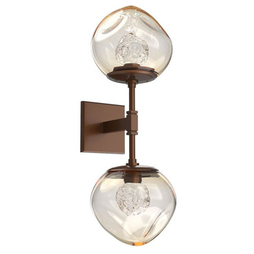 Luna Double Wall Sconce | Hammerton Studio at Lightology Luna Double Wall Sconce