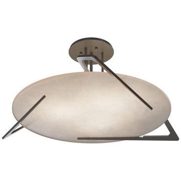 Callisto Semi Flush Ceiling Light | Hubbardton Forge at Lightology Callisto Semi Flush Ceiling Light